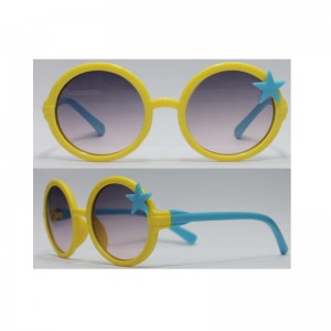 Nowe modne okulary przeciwsłoneczne z tworzywa sztucznego dla dzieci, dostępne są różne kolory